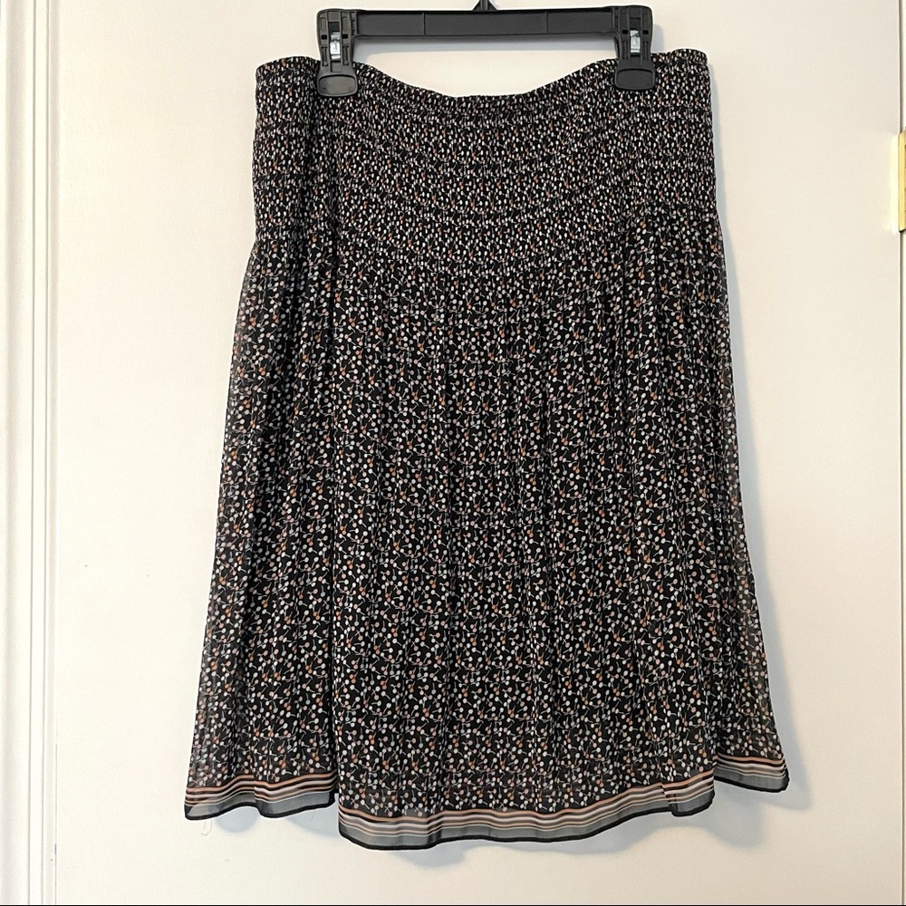 Max Studio Gathered Waist Floral Print Skirt NWT - Picture 2 of 7